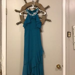 Tween Diva teal long dress